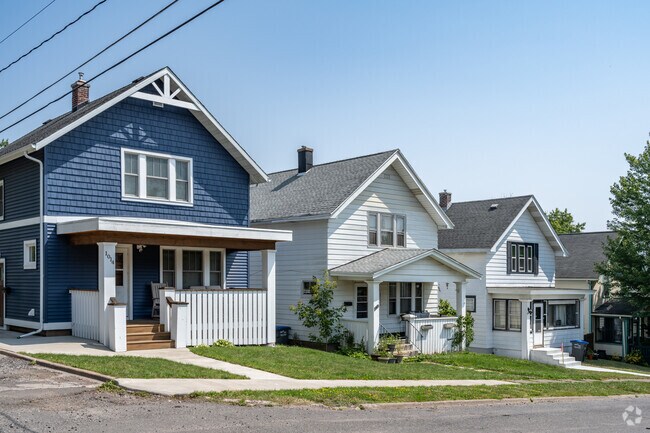 Rows of traditional homes line the streets of East Hillside.