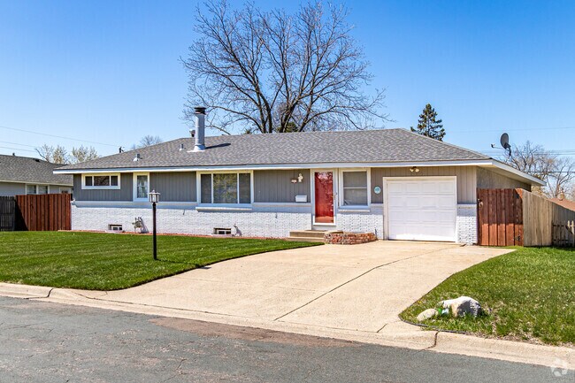 Fridley ramblers feature one or two-car garages.
