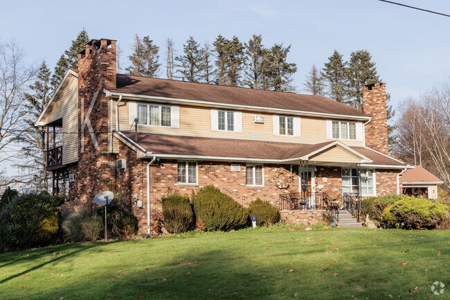 A large split-level style house in Jermyn, PA.