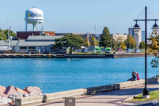 Grant is not far from the beautiful Kenosha harbor.