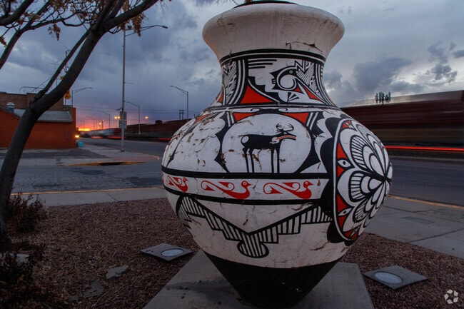 Locals can find beautiful community artwork around Gallup's streets.