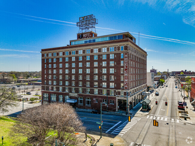 Once the largest hotel in South Main, Hotel Chisca has now been renovated into apartments.