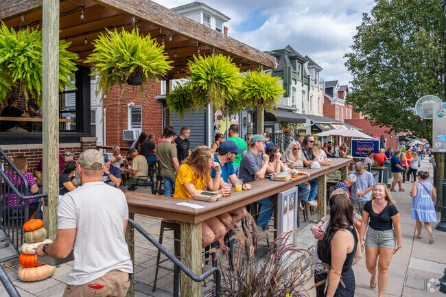 At West Reading Fall Fest, Barley Mow restaurant sees more customers enjoying the outdoors.
