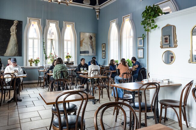 Lunch is always a popular time at Cafe Angelique in Tenafly, NJ.