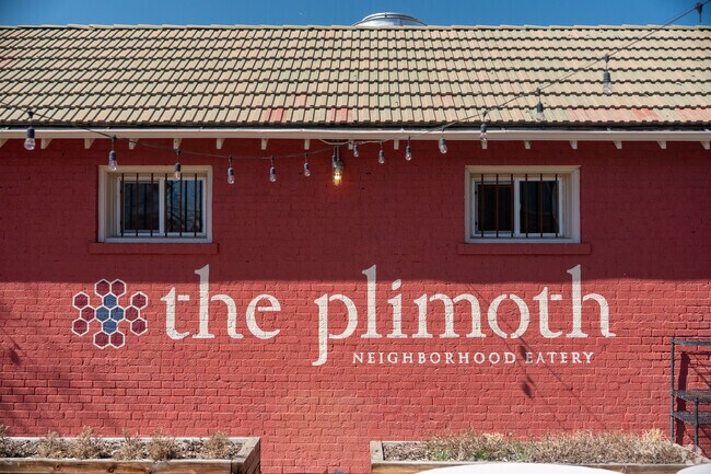 The Plimoth is an American restaurant serving meals made with farm-to-table ingredients.