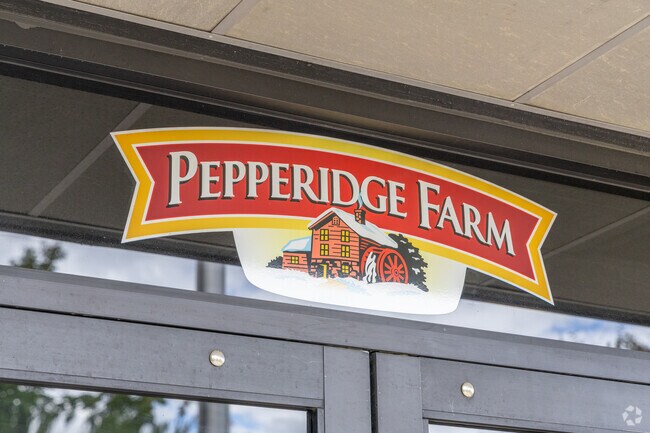 Pepperidge Farm branding marks the nearby Campbell’s Snacks facility near Cove.