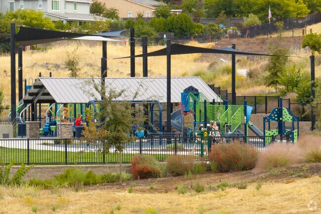 The playground at Blackstone Park is a great place for local children and their loved ones to play outdoors.