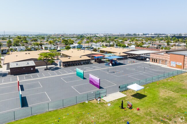 Students can play a variety of games at 138th St Elementary School in Hawthorne, CA.