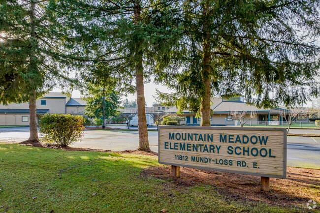 Mountain Meadow Elementary School signage.