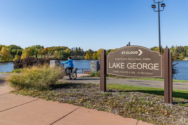 Lake George is a popular spot cycling spot for Southside residents.
