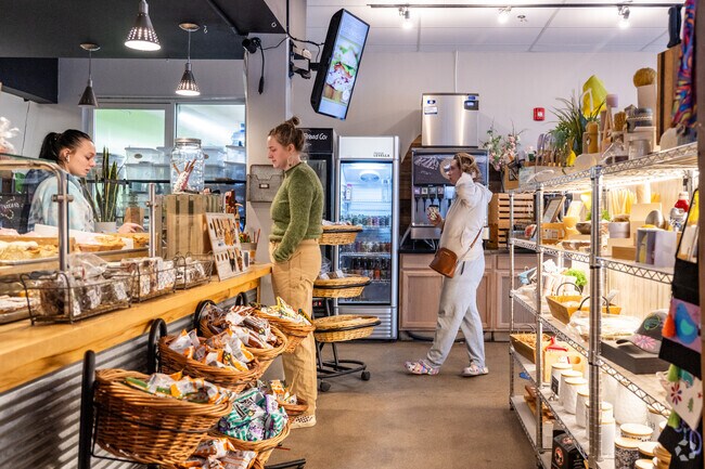 Great Harvest Bakery serves up local goods and fresh baked bread daily near Oak Crest in Arvada.