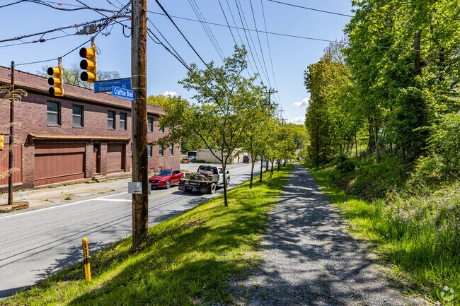 Crafton Heights has some trails around town so residents can get outside.