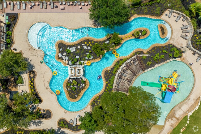 Beat the heat and take a relaxing float at the Cibolo Canyon Amenity Center.