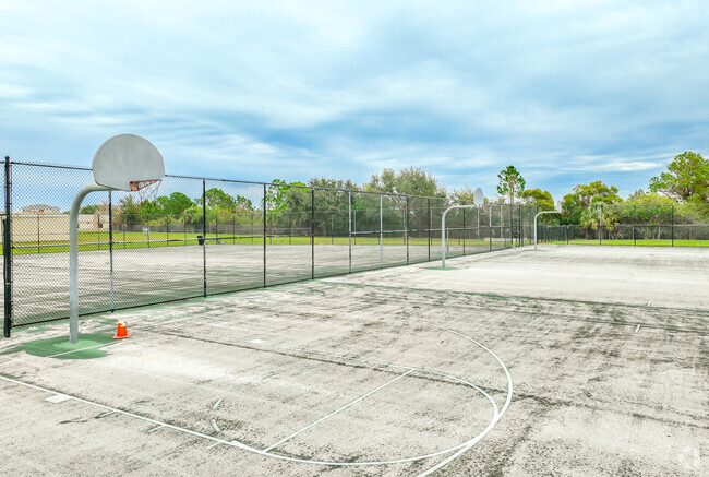 Freedom Middle School has a full basketball court as part of its athletics program.