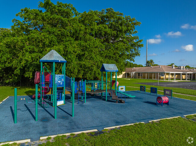 Students can enjoy the playground at Whispering Pines Elementary School.