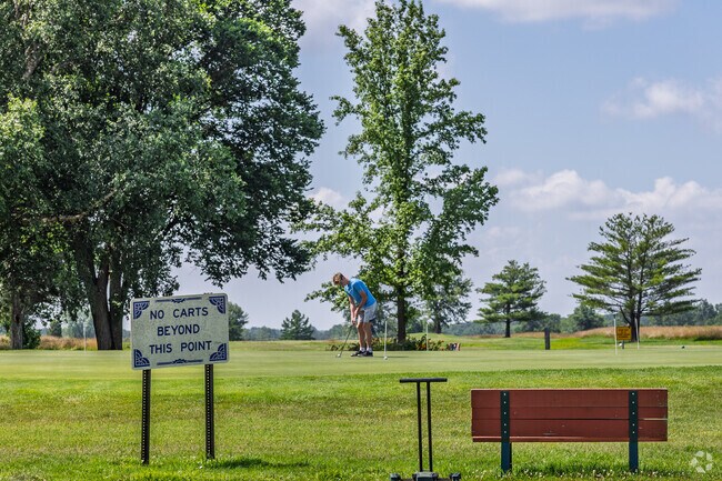 The City of Nevada Golf Course is a public course with a putting green and driving range.