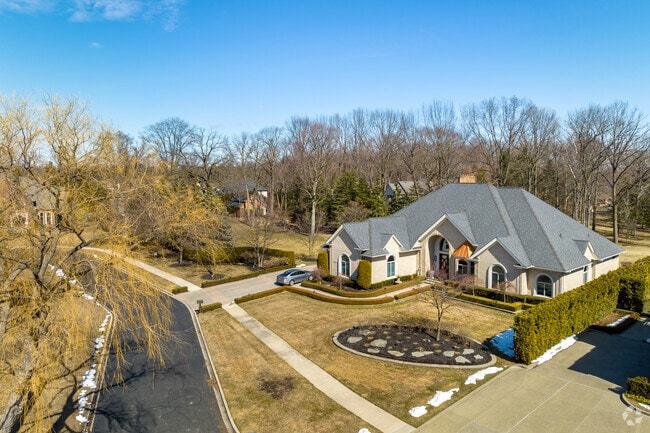 A newly built large home