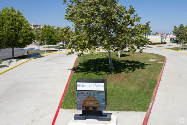 Entrance to Bonsall West Elementary School in Oceanside.