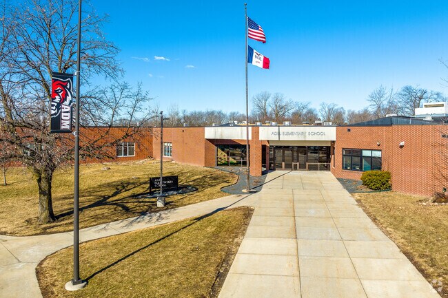 Adel Elementary School keeps its grounds well maintained so kids can be safe while they learn.
