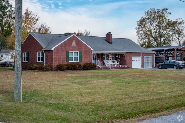 A Poquoson West brick ranch-style home in a quiet subdivision.