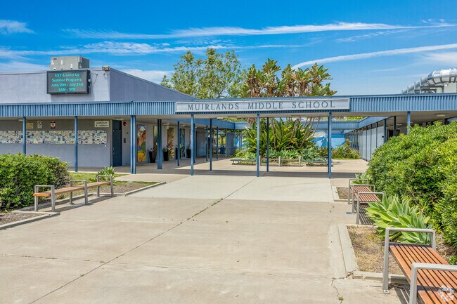Muirlands Middle School
stands proud as a beacon where local kids can learn.