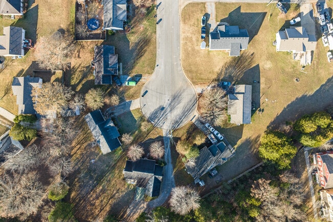 In Kittrell, a subdivision features open lots for sale.