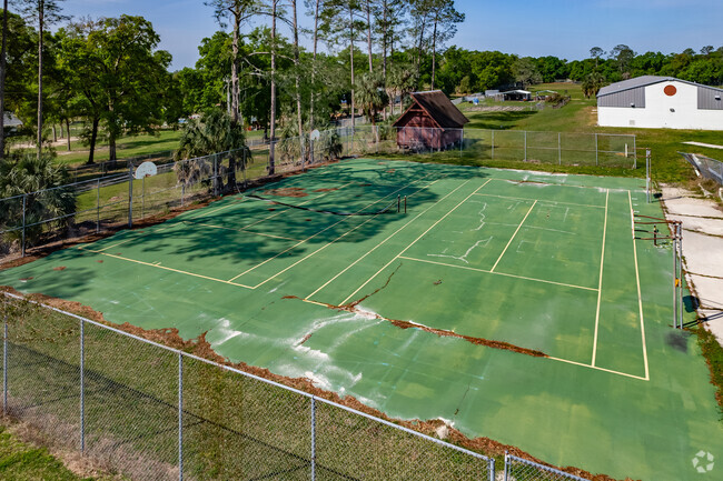 Students love to play hoops on the basketball courts of Lake Weir Middle School.