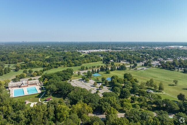 River Rouge Park near Franklin Park offers trails, sports courts and a golf course.