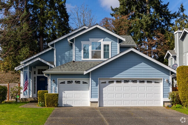 Classic Craftsman architecture in a quiet neighborhood.