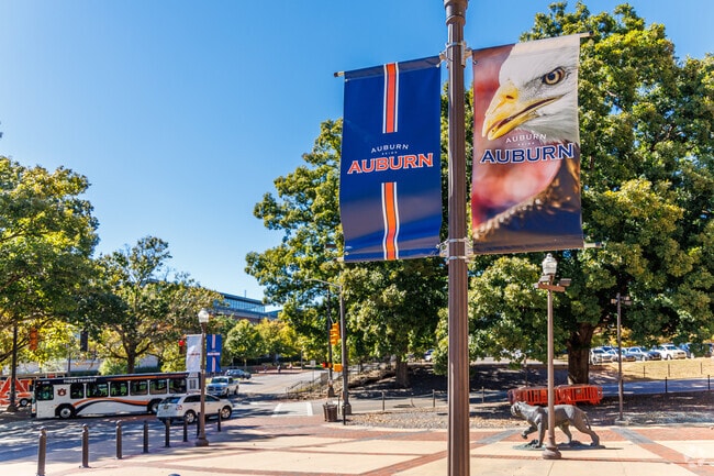 Auburn University pride runs rampant everywhere near Pine Hills.