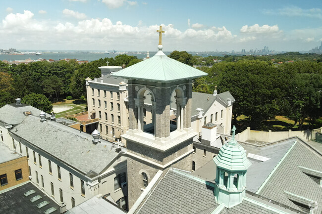Visitation Academy bell tower in Fort Hamilton.