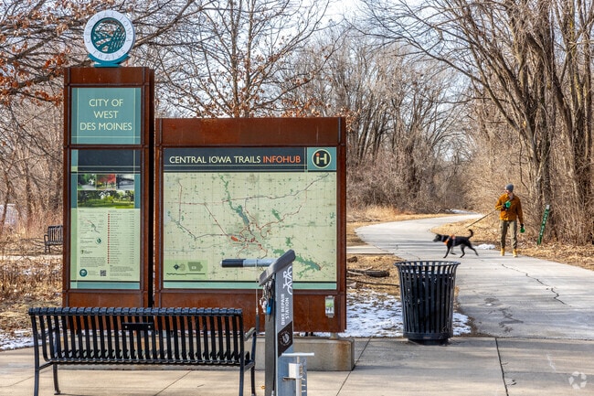 The network of Central Iowa Trails runs through West Des Moines.