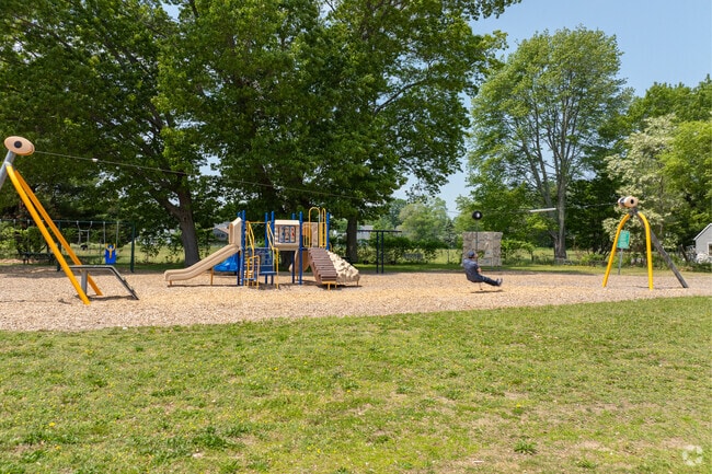 Residents of all ages enjoy the zip line at Governor Wear Park in Hampton Falls.