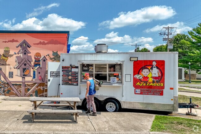 AJ'sTacos food truck in North Hilltop serves a great variety of tacos and sandwiches.