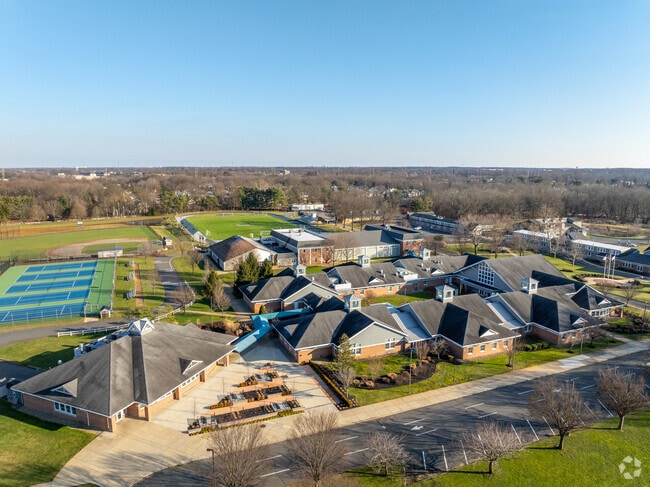 Ranney School is surrounded by trees and nature.