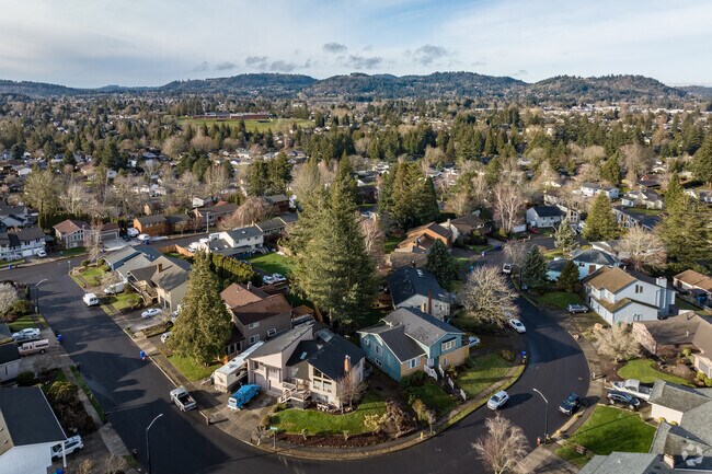 Towering trees and rolling hills create a serene backdrop for Powell Valley homes.