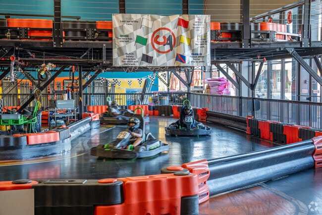 Feel the need for speed at Urban Air Raceway near Powderly.