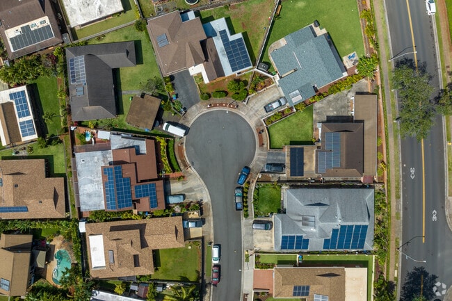 Many of the newer single family homes in Mililani feature solar panels and other energy-saving features.
