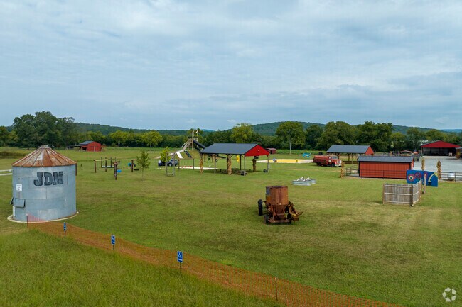 There are lots of family fun activities and spaces for events at the JDM Farms.