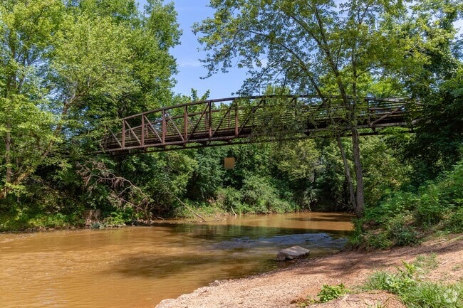 The Red River flows through Billy Dunlop Park and is normally clear unless it rains.