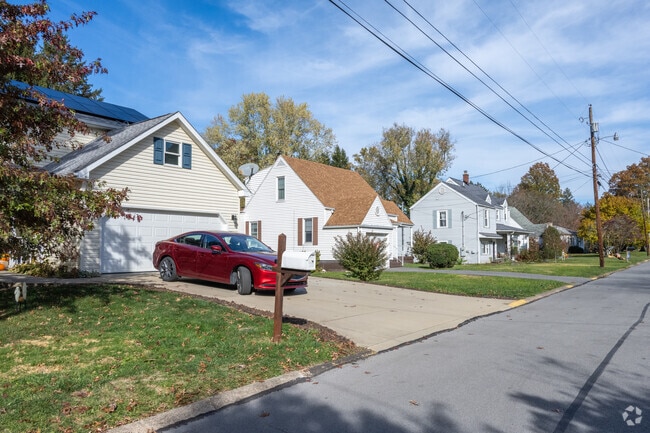 Many streets in Suncrest are lined with rows of well-kept homes.