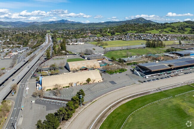 The Sonoma County Fairgrounds at Highway 12 is the unofficial entrance to Bennett Valley.