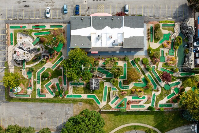 Adventure Land close to T Edison School is a mini golf course with an arcade.