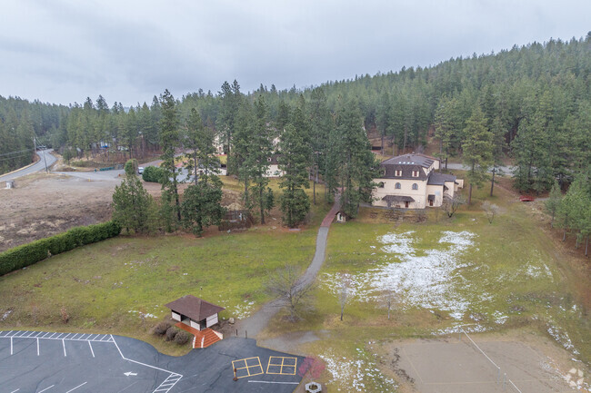 St. Dominic School has lots of green space for its students.