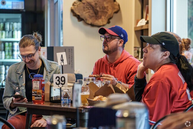 Frazer residents enjoy good food and drinks while watching the Phillies at a local brewpub.
