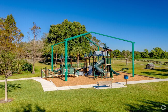 Children in the Robbins Park neighborhood can enjoy the playground at Robbins Preserve.