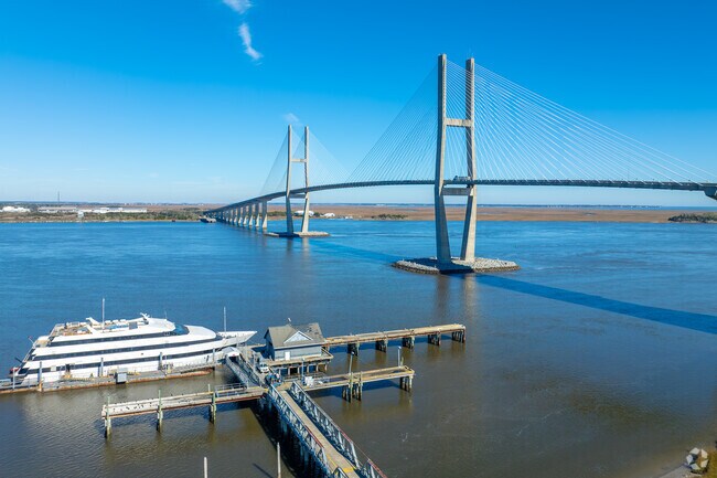 Sidney Lanier Brige near Jekyll Island host the annual Bridge Run every Feburary.