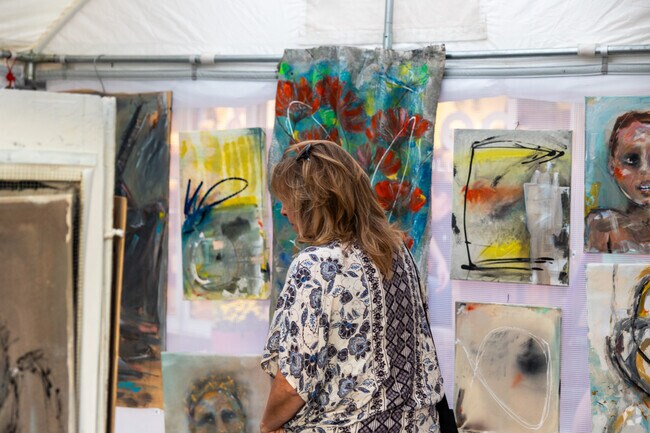 Locals find art to take home at the Overland Park Fall Festival.