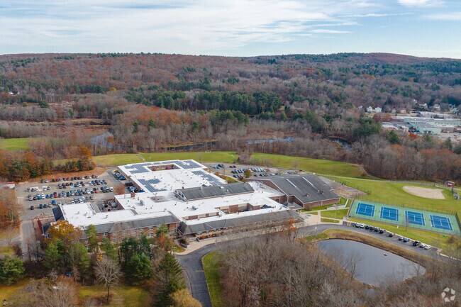 Quaboag Invitational Middle School is located within the campus of Quaboag Regional High School.