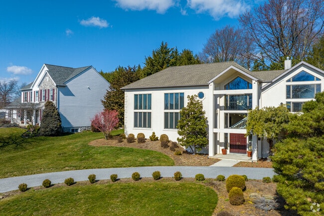Modern day architecture sits next to colonial revivals in East York.